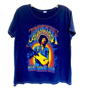 Jimi Hendrix Acid Wash Rock Band Tee